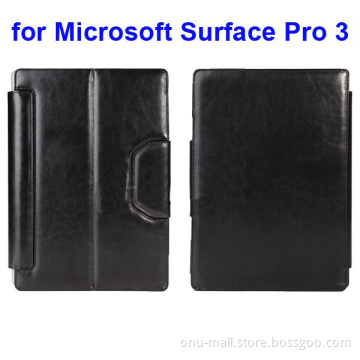 12 Inch Protective Flip Leather Bluetooth Keyboard Case for Microsoft Surface Pro 3